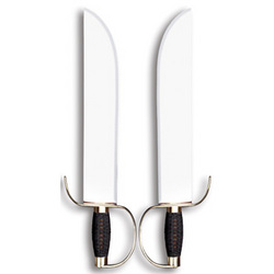 Butterfly Swords, Cord Wrapped Handle, Leather Scabbard - Cold Steel - 88BF